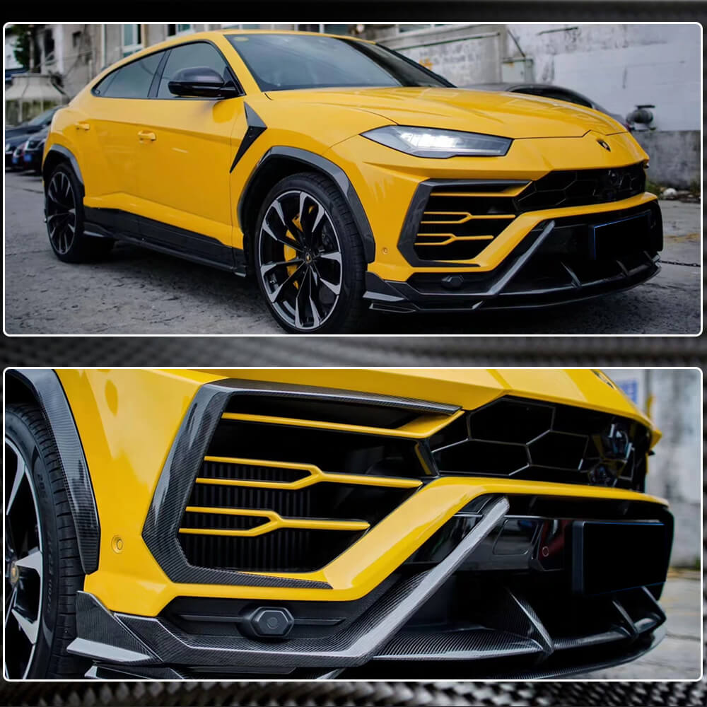 Front Bumper Splitters Dry Carbon Fiber for Lamborghini Urus - image 5