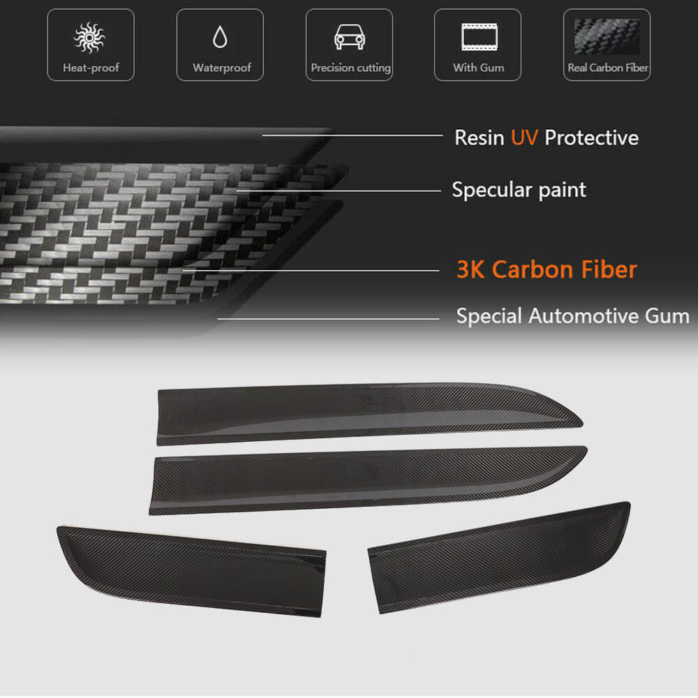 Door moldings (2014-2021, Carbon) for Porsche Macan 2014-2024 - image 5