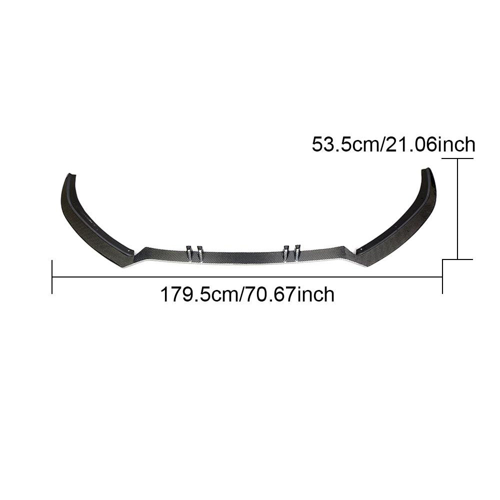 Front Bumper Lip Carbon V2 for S-Line 2014-2018 for Audi A6 C7 2011-2017 - image 5