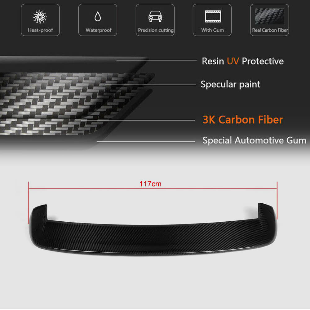 Rear Roof Spoiler Carbon Fiber V2 (F20/F21) for BMW 1 series F20/21 2011-2019 - image 5