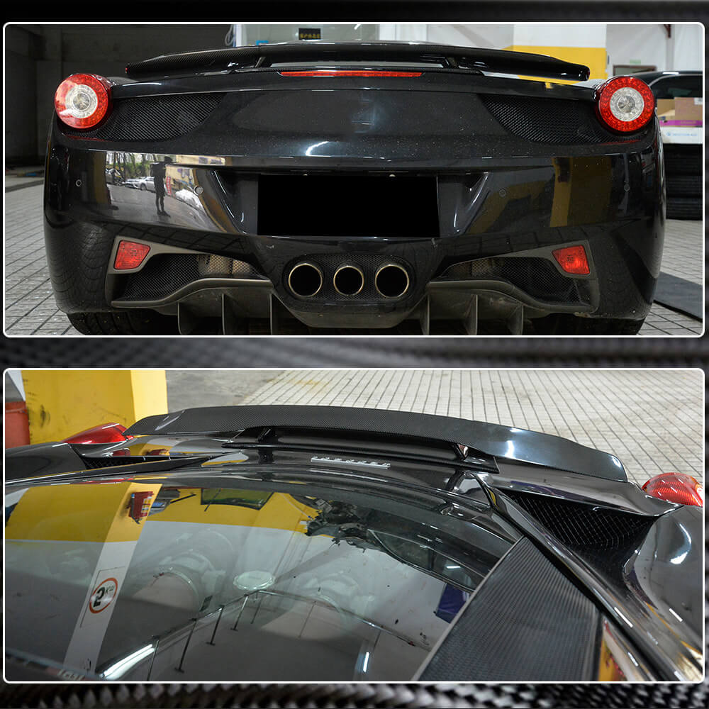 Spoiler V2 (2011-2013, Carbon) for Ferrari 458 Italia 2009-2015 - image 5