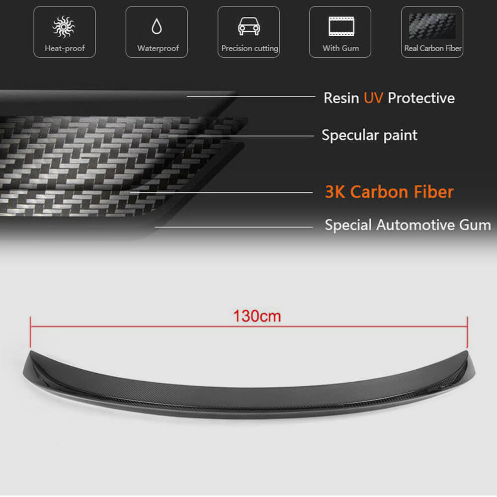 Spoiler (2009-2013, Carbon) for BMW 5 Series F07 2009–2017 - image 5