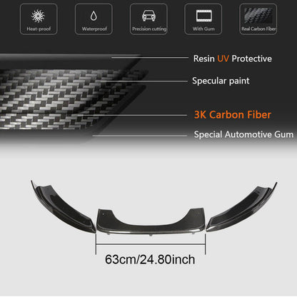 Rear Bumper Diffuser Carbon Fiber V4 (for F85) for BMW X5 F-15 2013-2018 - image 5