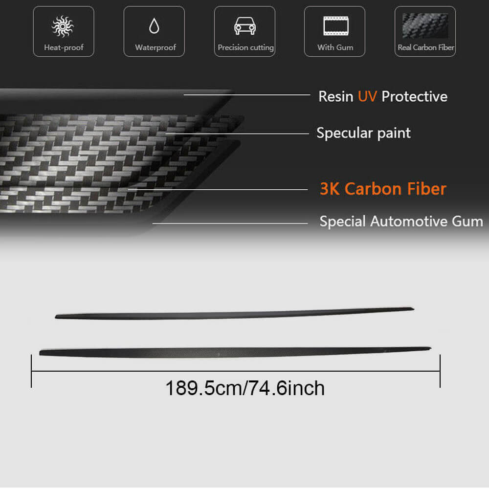 Side Skirts Carbon Fiber (2016-2019 M-Sport) for BMW 1 series F20/21 2011-2019 - image 5