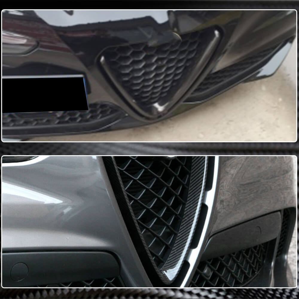 Front Grille Cover (2017-2023, Dry Carbon) for Alfa Romeo Stelvio 2016- - image 8