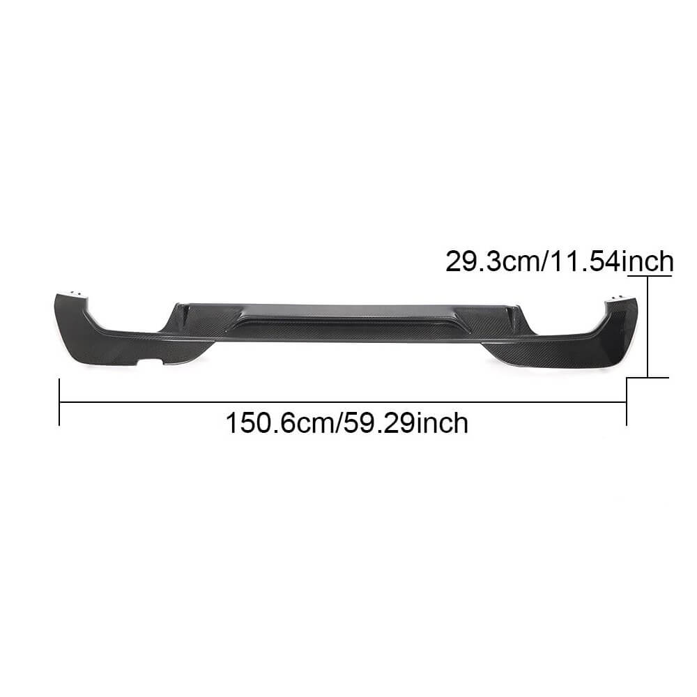 Rear Bumper Diffuser V1 for M-Sport 2018-2022, Carbon for BMW 3 Series G20/G21 2018- - image 5