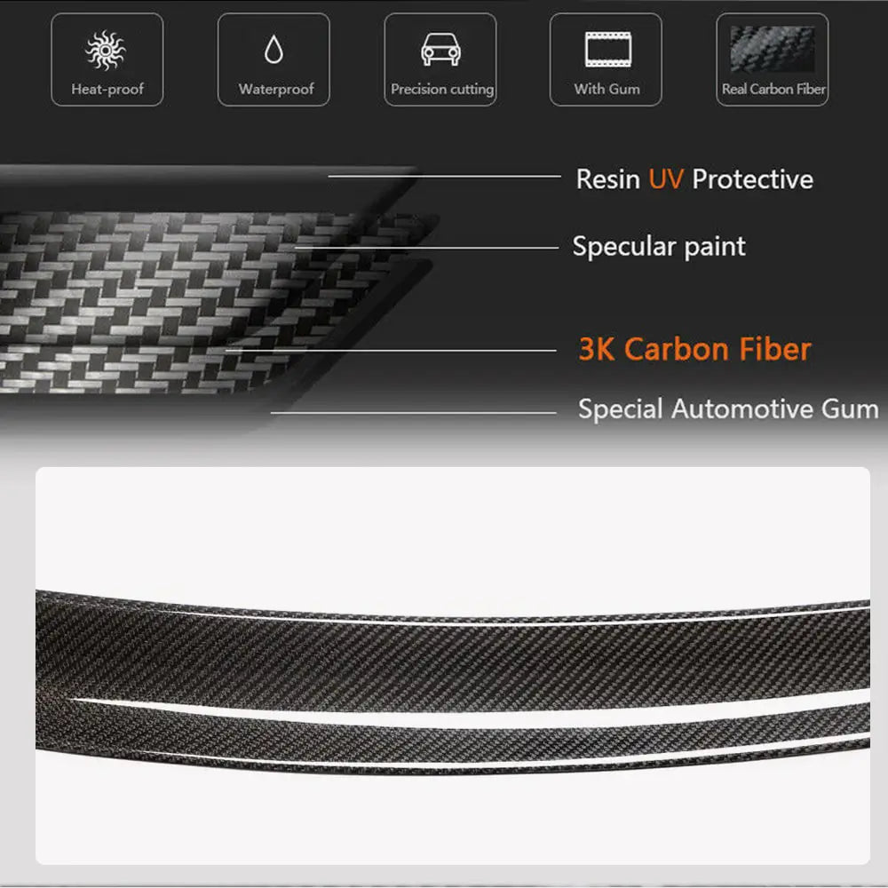 Rear Trunk Spoiler Carbon Fiber V3 for BMW 7 series G11/G12 - image 5