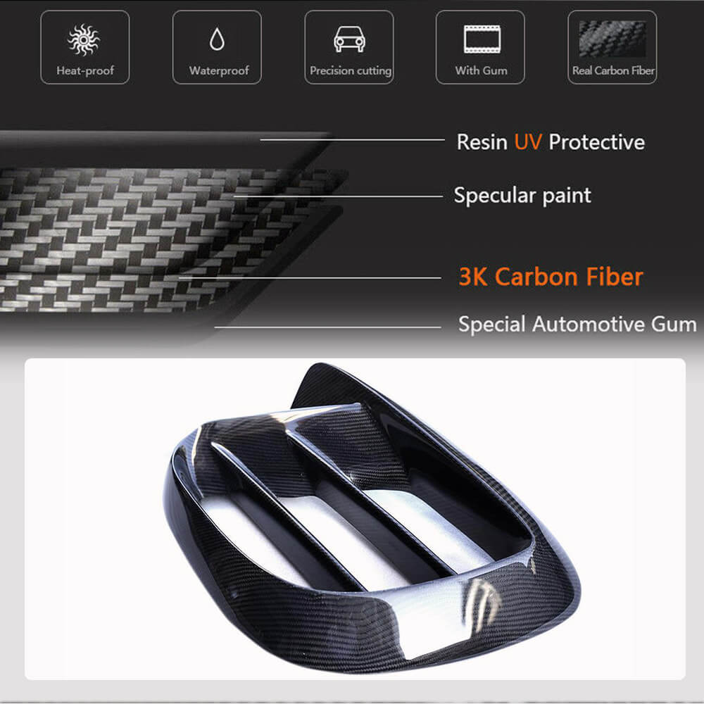 Front bumper inserts (for GLE 350/GLE450/GLE63 2019-2023, Carbon) for Mercedes GLE coupe C167 2019- - image 5