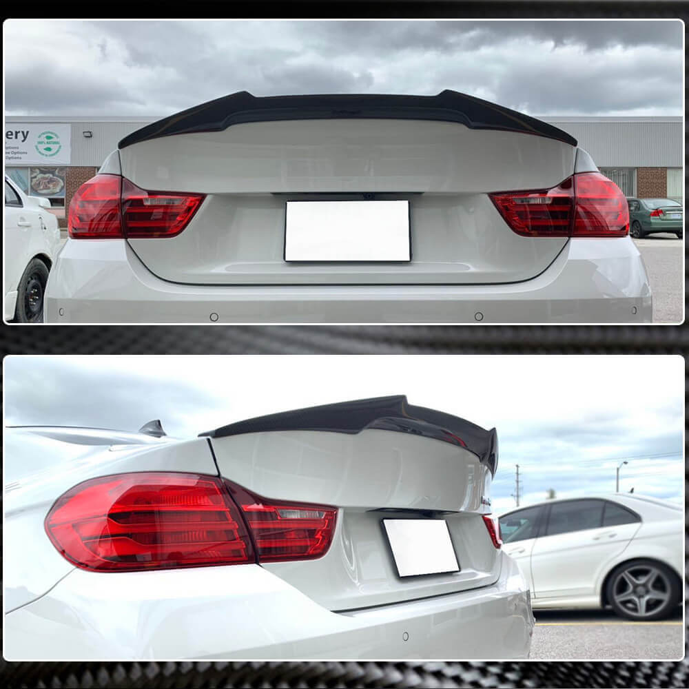Rear Trunk Spoiler Carbon Fiber V9 (for F82) for BMW 4 series F-32 2012-2020 - image 5