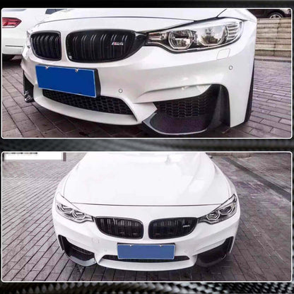 Front Bumper Splitters Carbon Fiber V3 (for F80) for BMW 3 series F-30/31/34 2012-2019 - image 5