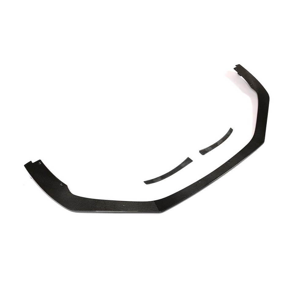 Front Bumper Lip V2 Overlay (2016-2019, Carbon) for Porsche Boxster/Cayman 982 (718) 2016- - image 5