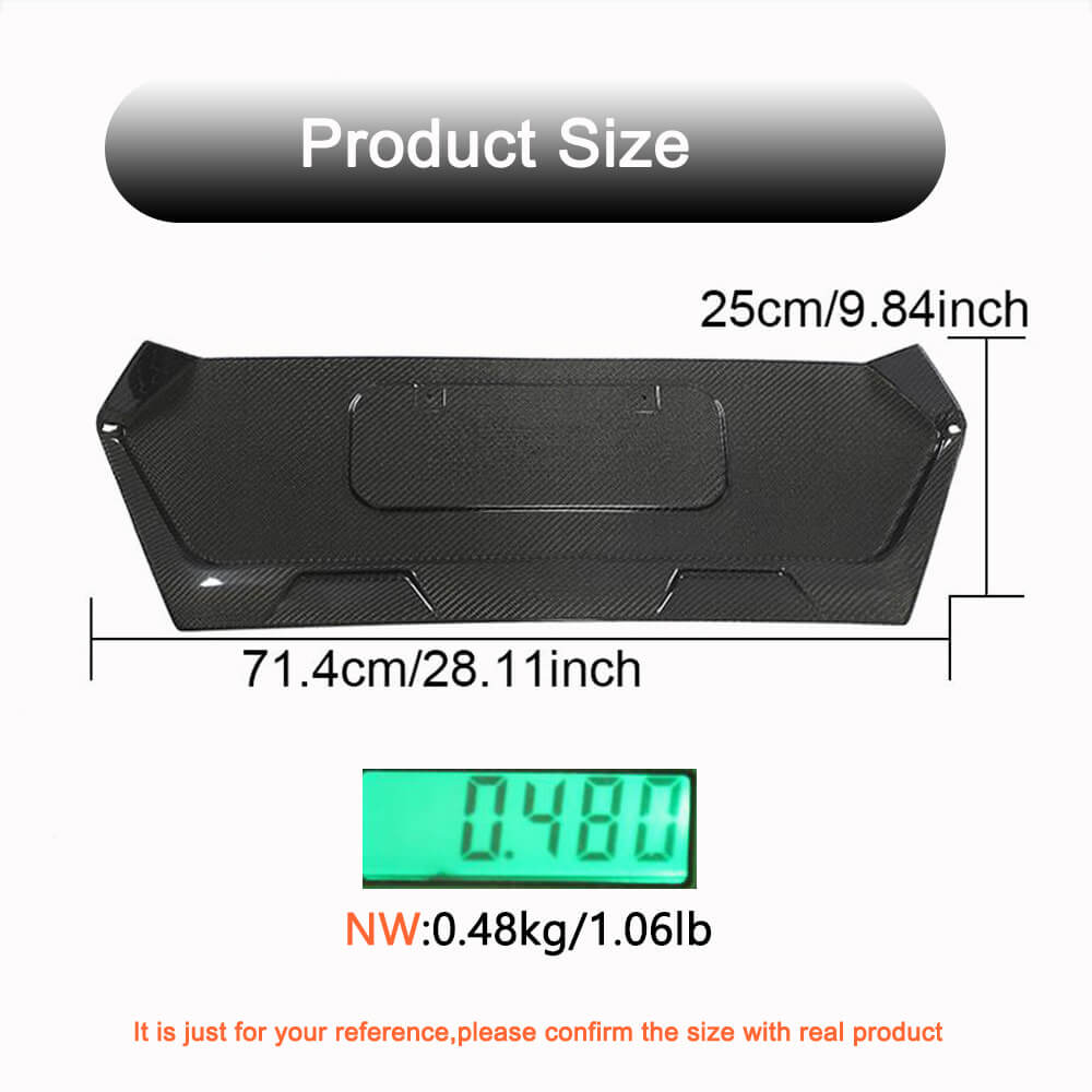Cover on the trunk lid Carbon (2019-2022, Carbon) for Chevrolet Corvette C8 2019- - image 5