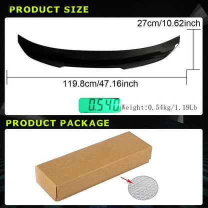 Rear Trunk Spoiler Dry Carbon Fiber V11 (for F82) for BMW 4 series F-32 2012-2020 - image 5