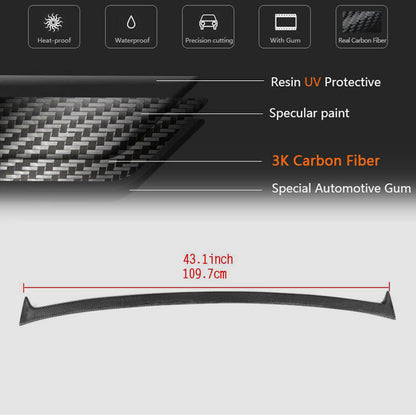 Spoiler Visor (Carbon) for Cadillac ATS 2012-2019 - image 5