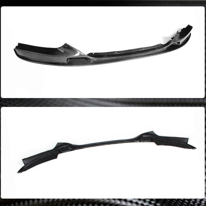 Front Bumper Lip V2 (for F22/23 M-Sport, Carbon) for BMW 2 Series F22/F23 2014-2021 - image 5