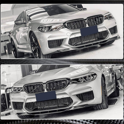 Front Bumper Lip V4 for M5 F90 2017-2020 Carbon for BMW 5 Series G30/31 2017-2023 - image 5