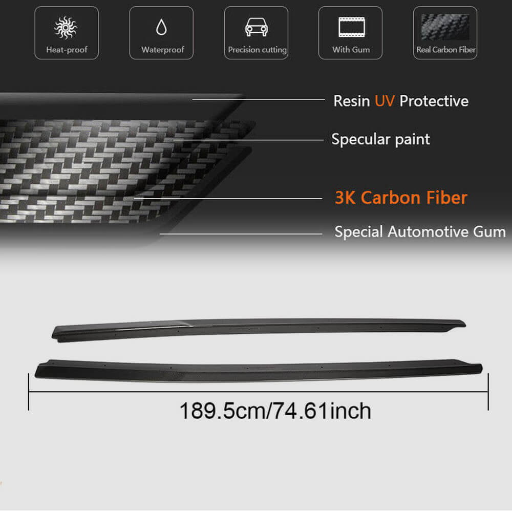 Side Skirts V3 (Carbon) for Audi R8 2015- - image 5