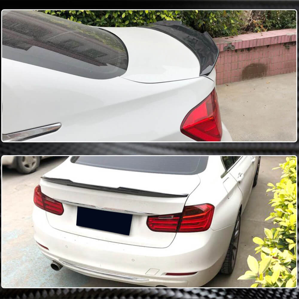 Rear Trunk Spoiler Carbon Fiber V2 (SD) for BMW 3 series F-30/31/34 2012-2019 - image 5