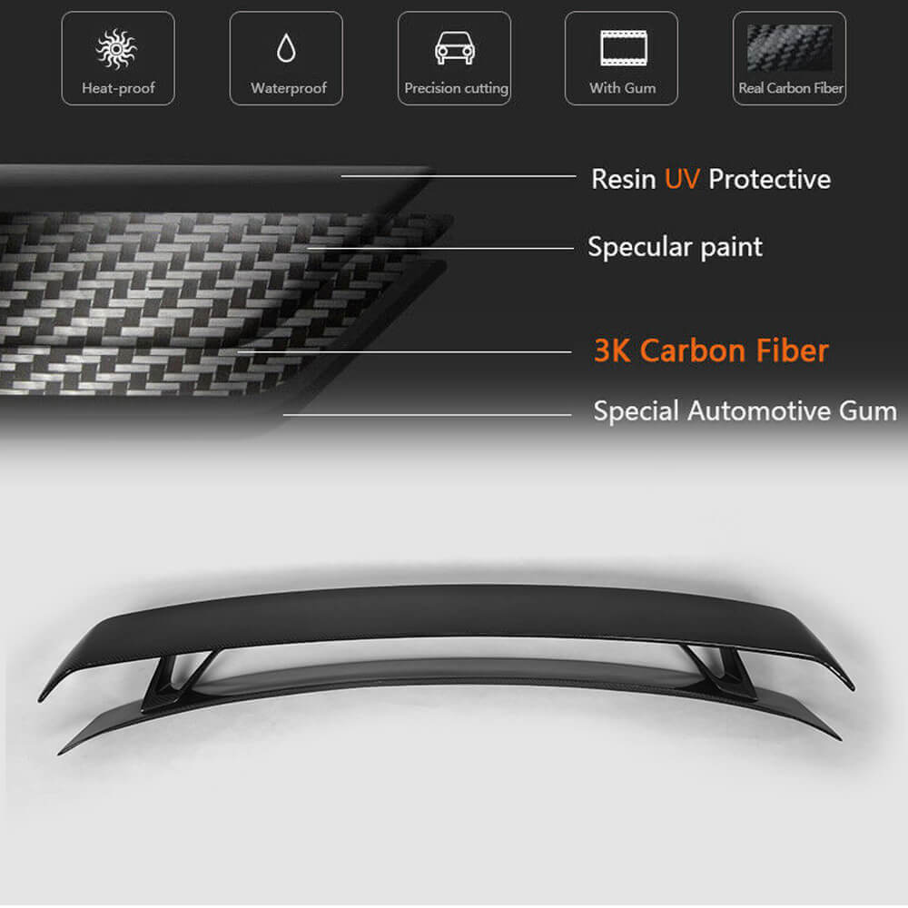 Spoiler V1 (Carbon) for Audi A7 2010-2018 - image 5