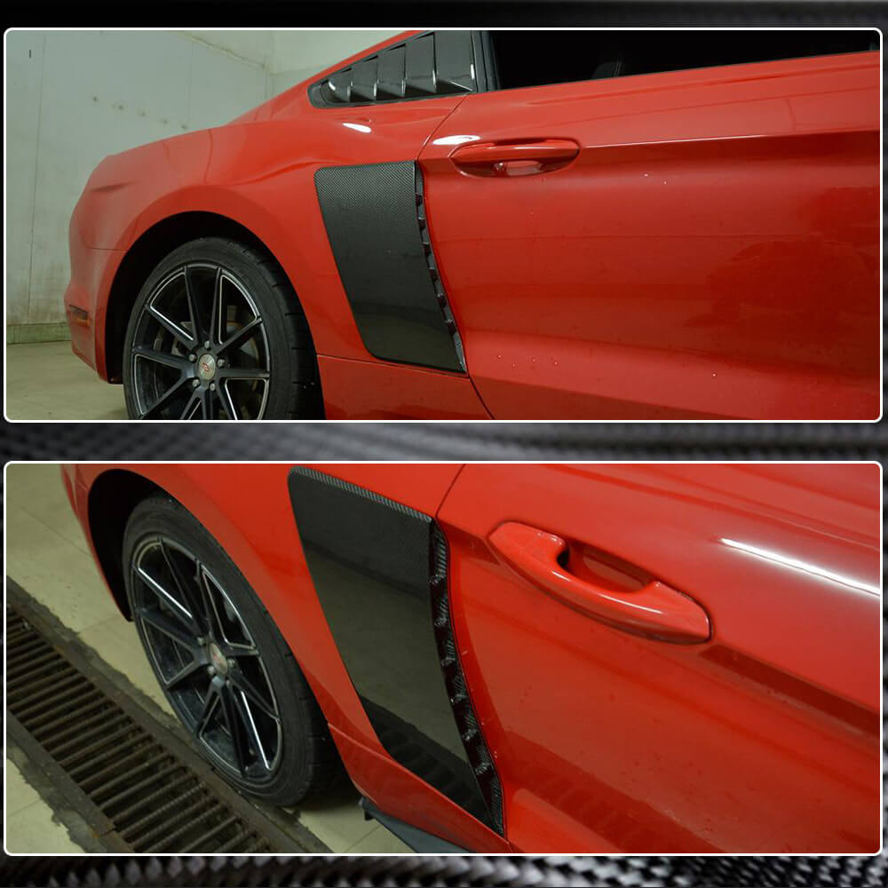 Rear fenders (2015-2017, Carbon) for Ford Mustang 2015-2023 - image 5