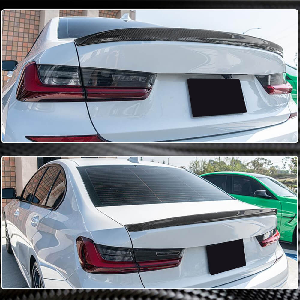 Rear Trunk Spoiler Carbon Fiber V12 (SD) for BMW 3 series G20/21 2018- - image 5