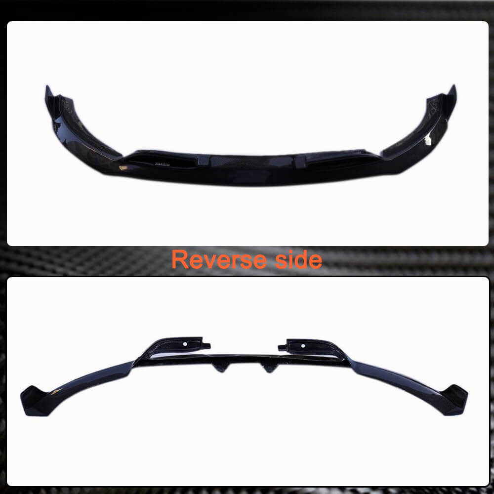 Front Bumper Lip Spoiler (for GLE53/AMG-Line 2020-2023, Carbon) for Mercedes GLE W167 2018- - image 5