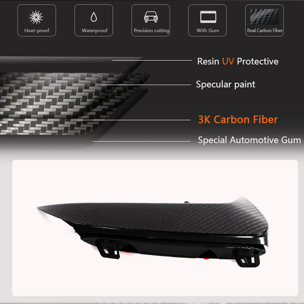Rear bumper covers (for A45 AMG 2021-2023, Carbon) for Mercedes A-сlass W177 2018- - image 5