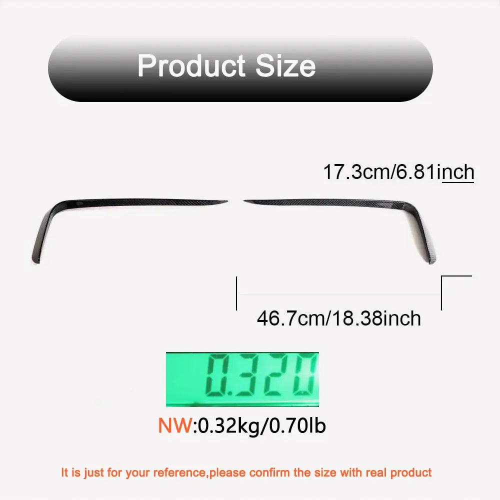 Covers on the front bumper (2021-2024, Carbon) for Zeekr 001 - image 5