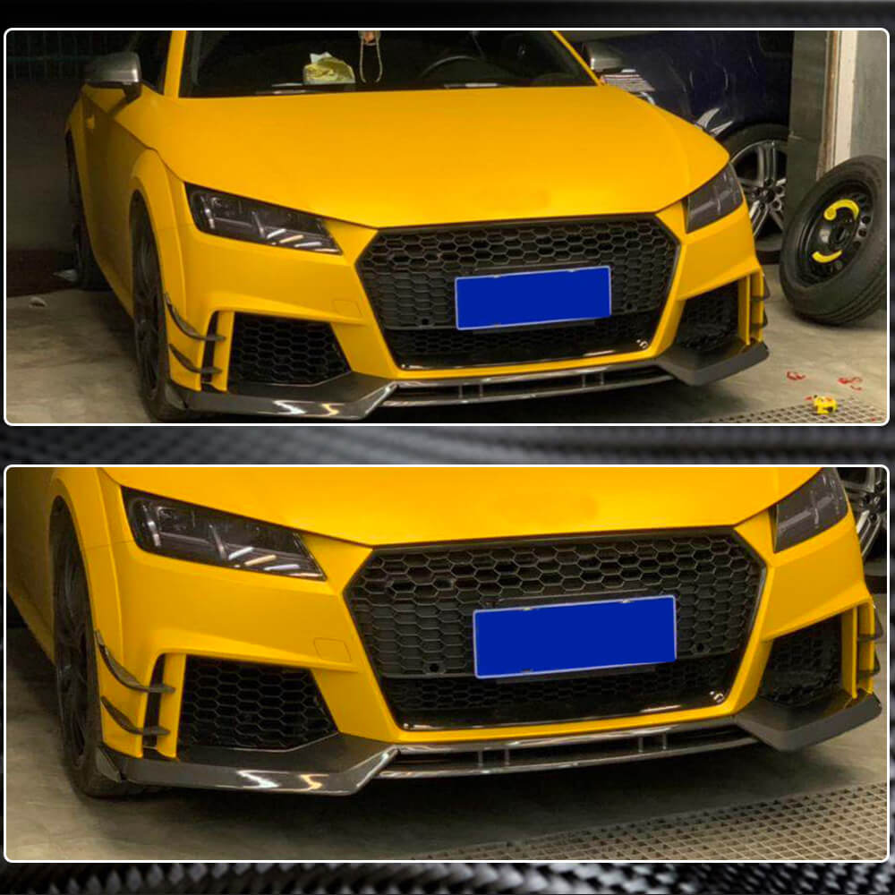 Front bumper side skirts (for RS, 2016-2019, Carbon) for Audi TT 2014-2023 - image 5