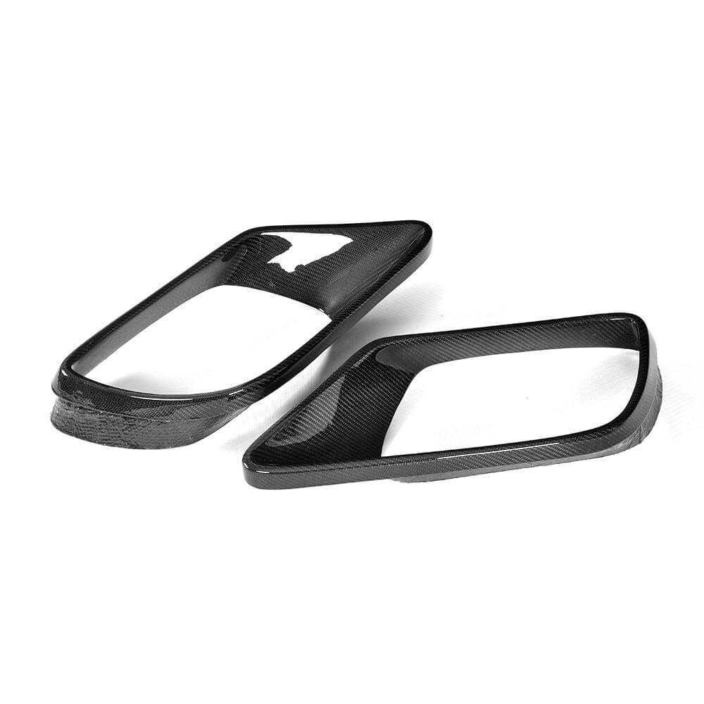 Carbon front bumper inserts (for AMG 2016-2018) for Mercedes S-class W222 - image 5