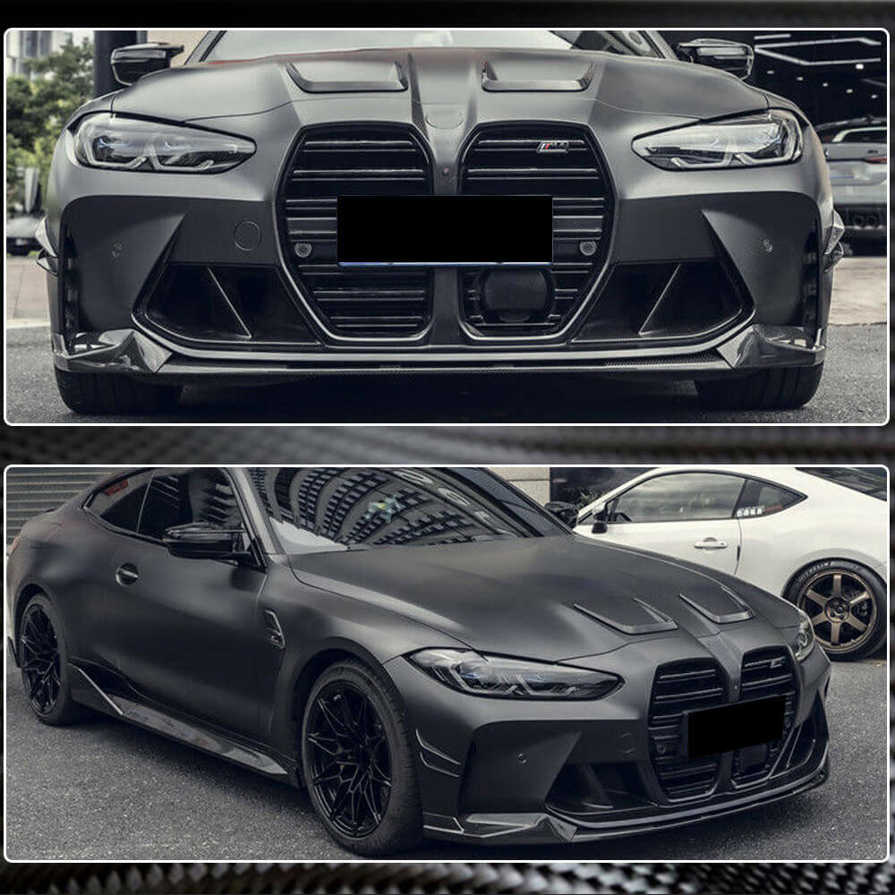 Front Bumper Lip V3 (for G82/G83, Carbon) for BMW 4 Series G22/23/26 2020- - image 5