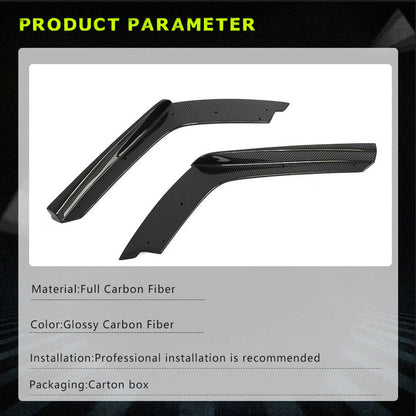 Rear Bumper Extensions Flap V2 (for F82/F83, Carbon) for BMW 4 Series F32/F33/F36 2012-2020 - image 5