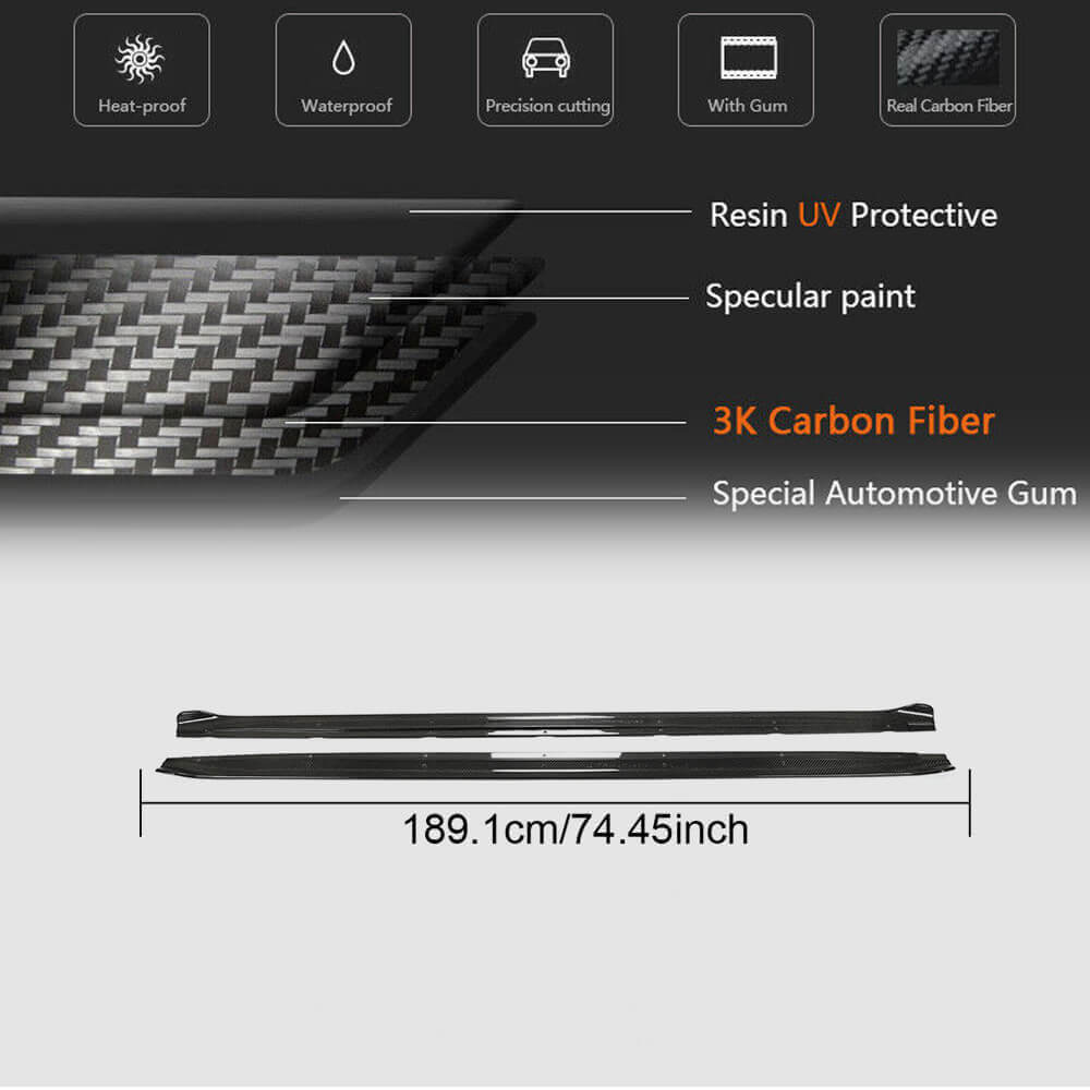 Side sills (for S3 SD, Carbon) for Audi A3 2020 - image 5