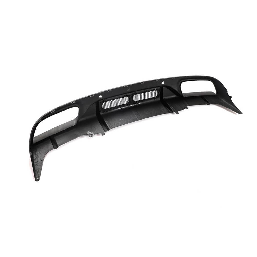 Rear bumper diffuser (for coupe/cabriolet C63 AMG 2019-2021, Carbon) for Mercedes C-class W205 2014-2021 - image 5