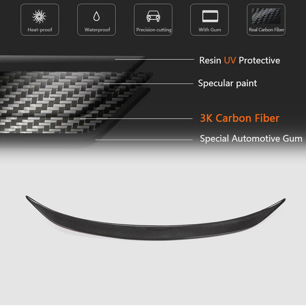 Rear Trunk Spoiler Carbon Fiber V11 (SD) for BMW 3 series G20/21 2018- - image 5