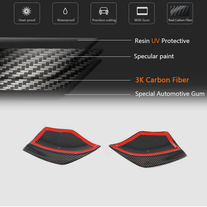Rear Bumper Flap Covers (for AMG-Line / A45 AMG HB, Carbon) for Mercedes A-сlass W176 2012-2018 - image 5