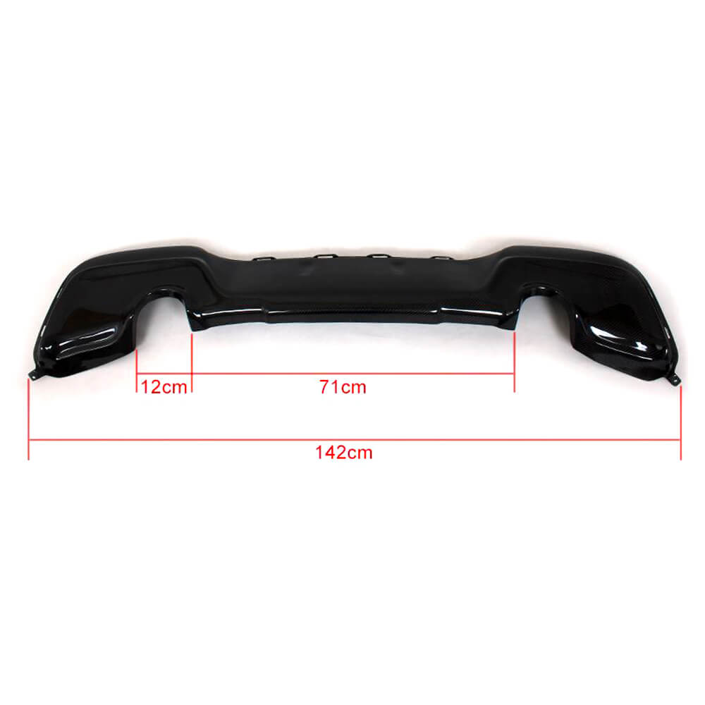 Rear Bumper Diffuser Carbon Fiber (2011-2015, M Sport) for BMW 1 series F20/21 2011-2019 - image 5