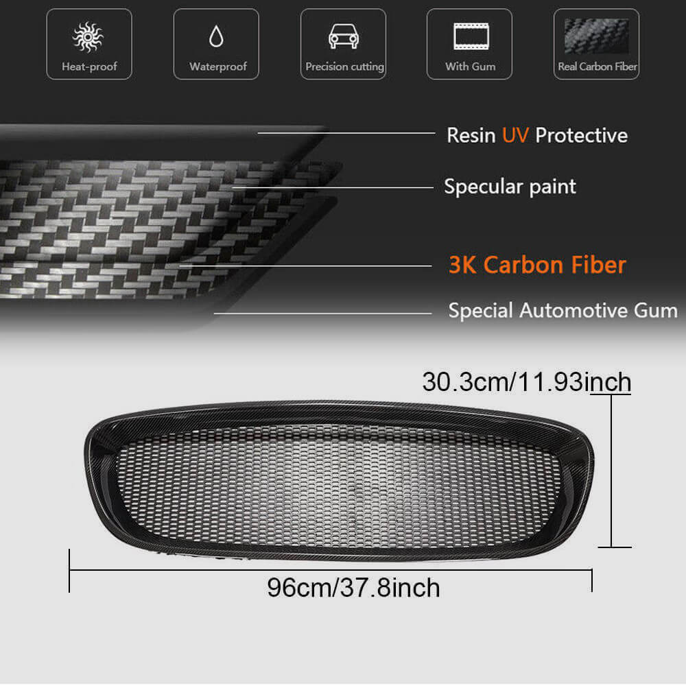Radiator grille (2013-2016, Carbon) for Jaguar F-Type - image 5