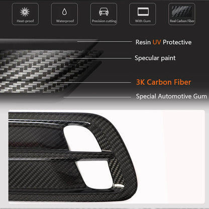 Covers on the hood (Carbon) for Kia Stinger - image 5