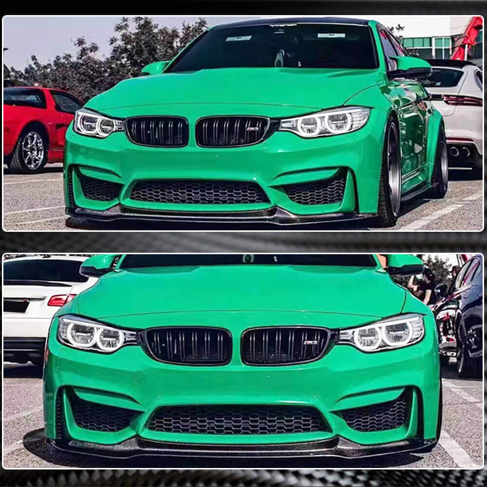 Front Bumper Lip Carbon Fiber V14 (for F80) for BMW 3 series F-30/31/34 2012-2019 - image 5