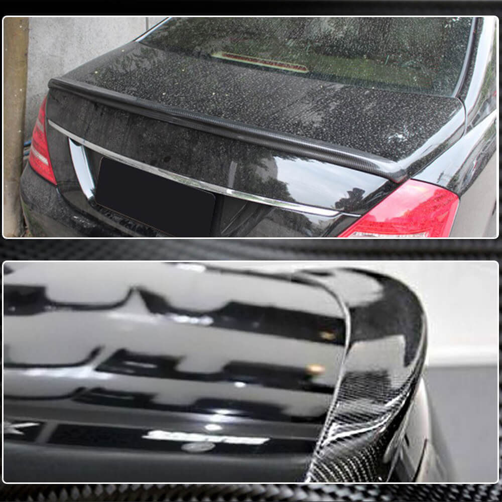 Spoiler V2 (Carbon) for Mercedes S-class W221 - image 5