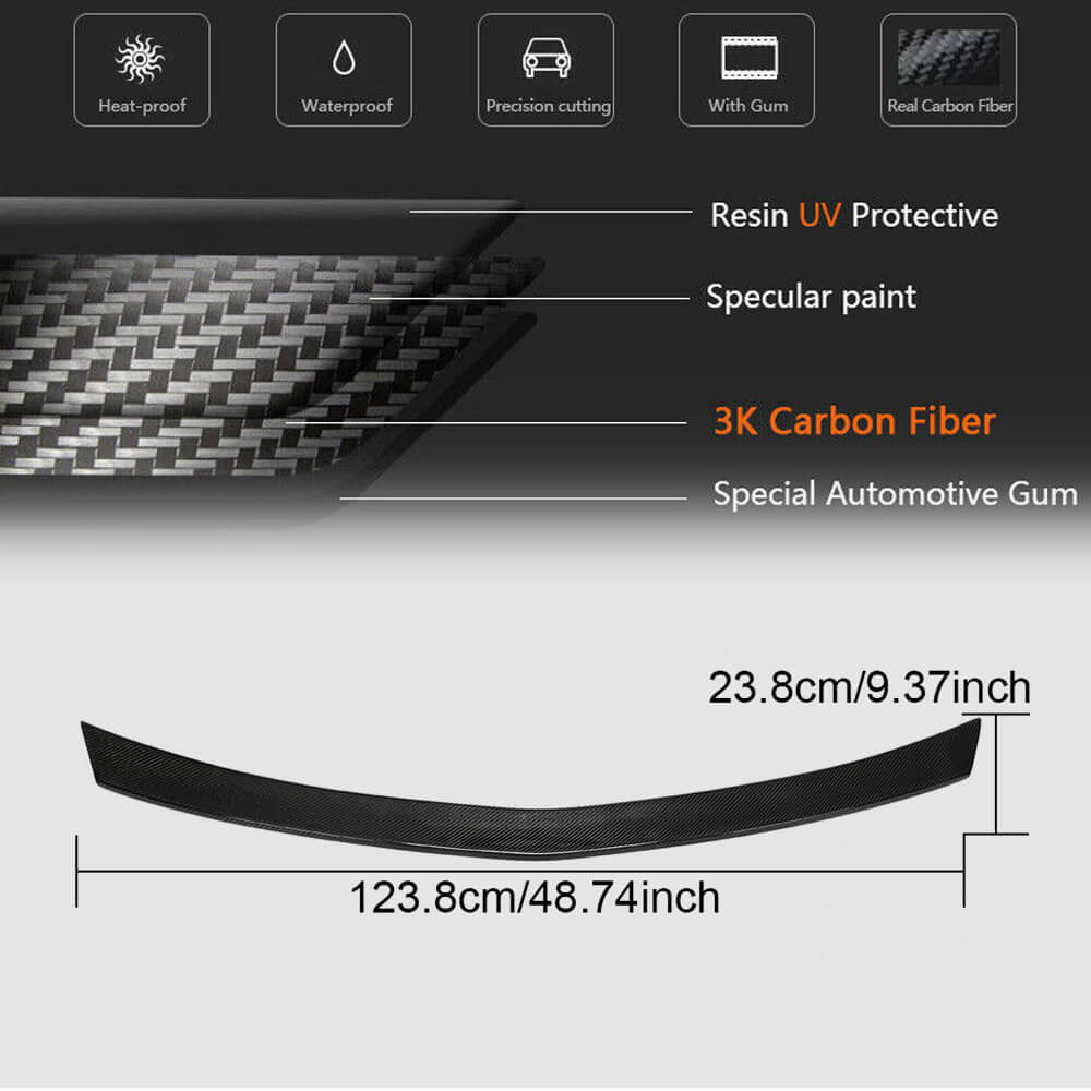 Spoiler V2 (Carbon) for Mercedes E-class W213 2016-2023 - image 5