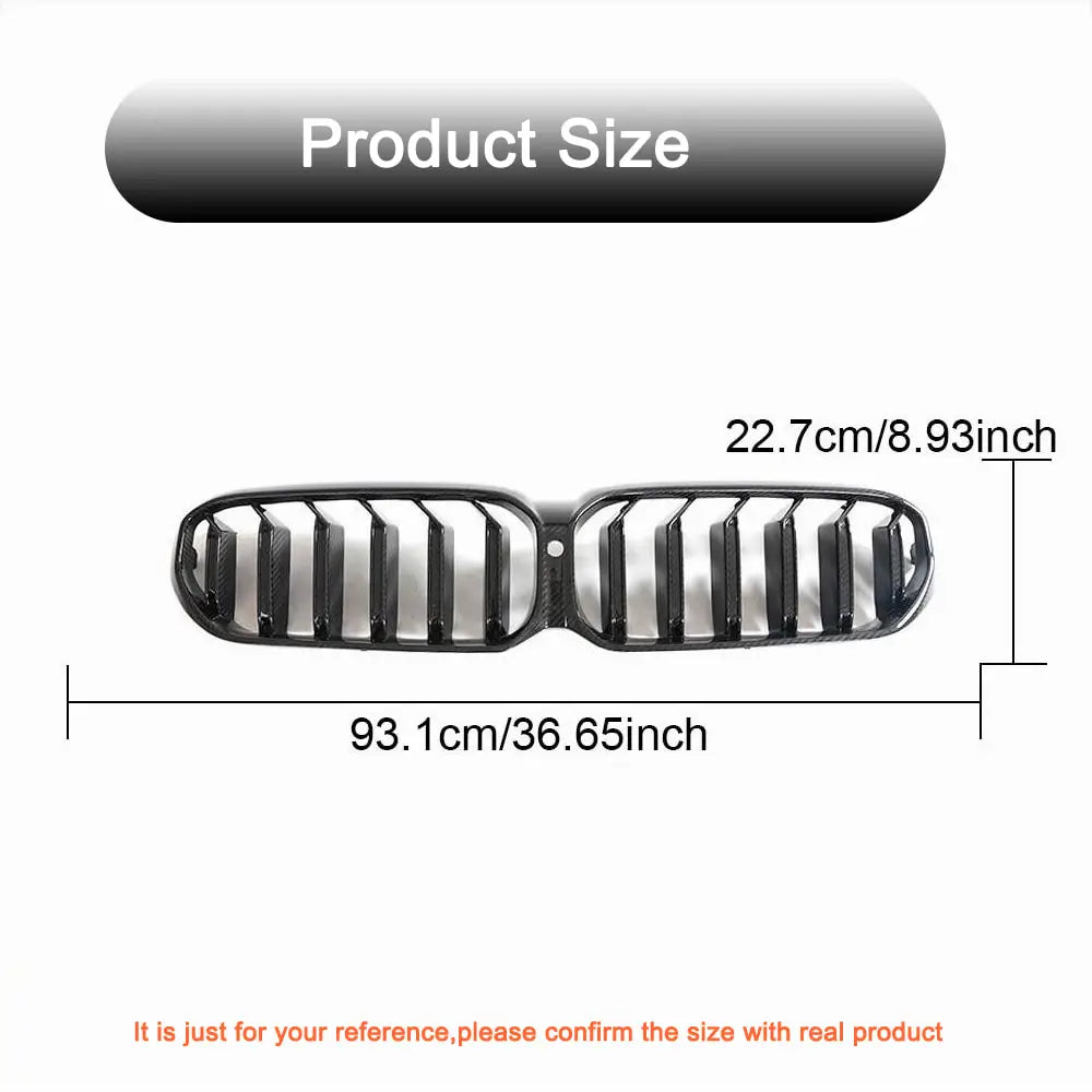 M-Look Kidney Grilles (2021-2023, Dry Carbon) for BMW 5 Series G30/31 2017-2023 - image 5