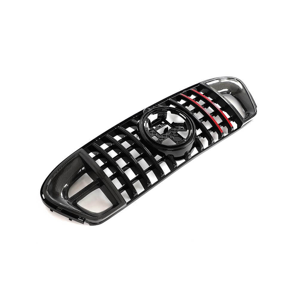Front Grille GT Panamericana GT-R Carbon (for AMG-Line/GLE53/GLE63 2019-2023) for Mercedes GLE coupe C167 2019- - image 5