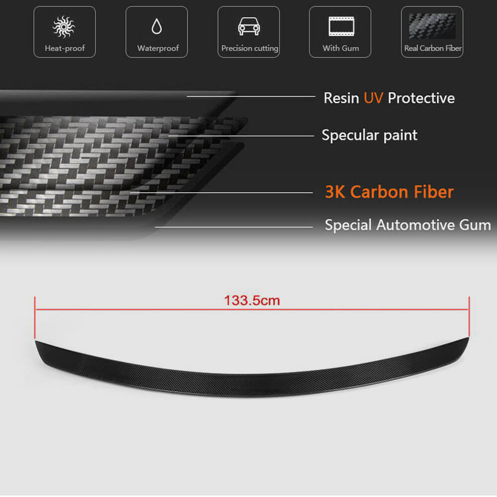 Spoiler (for 2011-2015, Carbon) for Mercedes SLK R172 2011-2016 - image 5