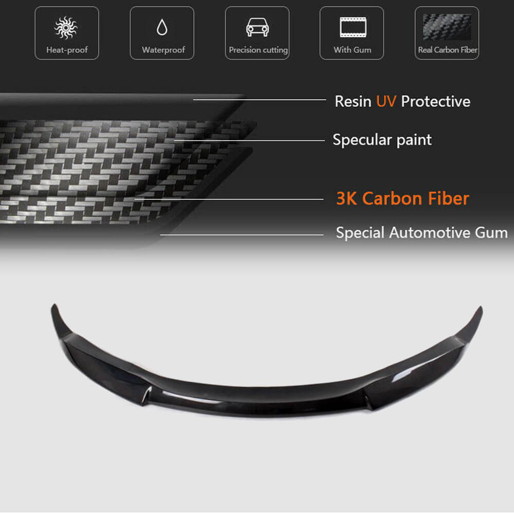 Front Bumper Lip Carbon Fiber for BMW 6 Series E63/E64 2003-2010 - image 5