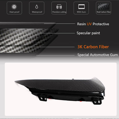 Rear bumper covers (for A45 AMG 2021-2023, Carbon) for Mercedes A-сlass W177 2018- - image 5