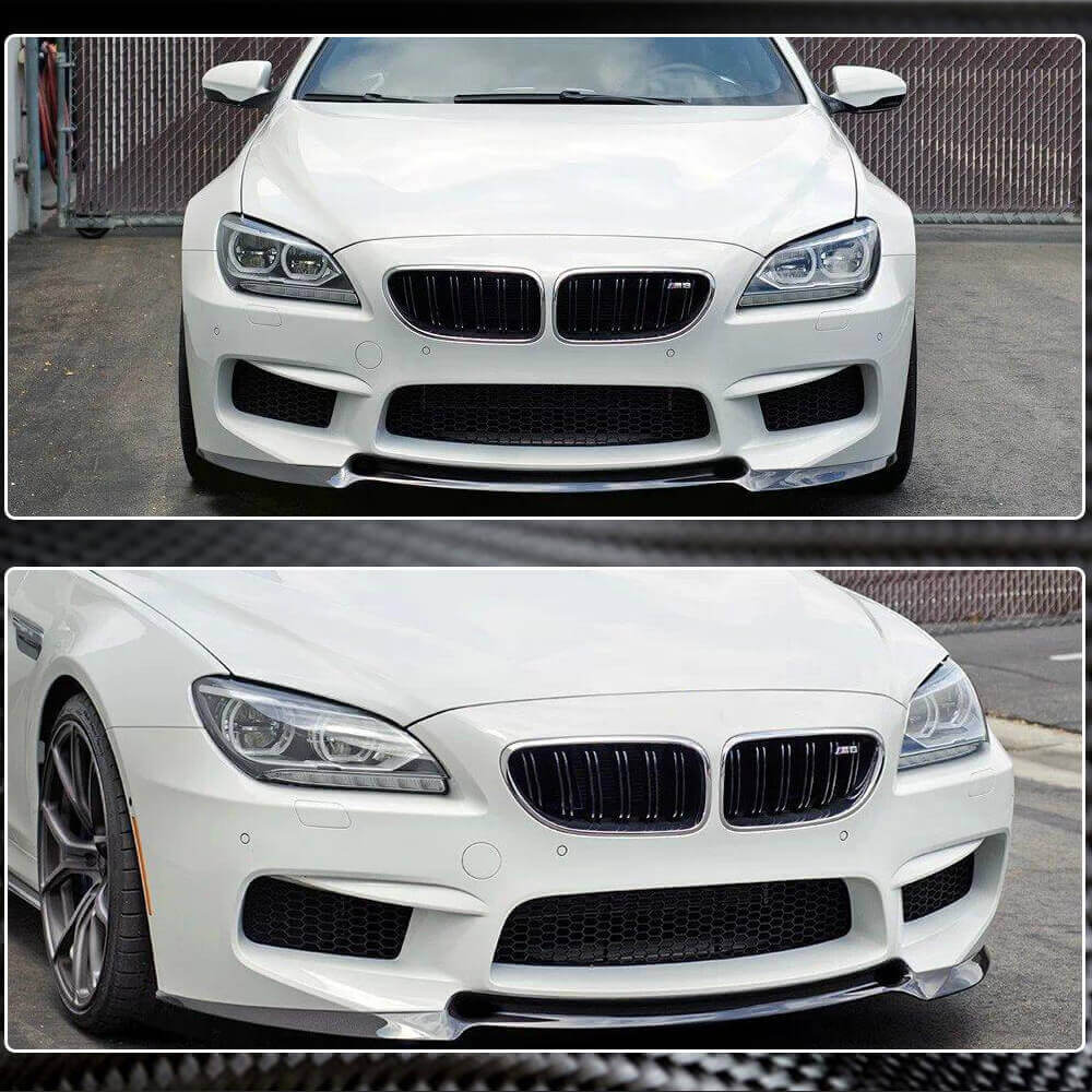 Front Bumper Lip V1 for M6, Carbon for BMW 6 Series F12/F13/F06 2011-2018 - image 5