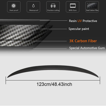 Rear Trunk Spoiler Carbon Fiber V16 (SD) for BMW 3 series F-30/31/34 2012-2019 - image 5