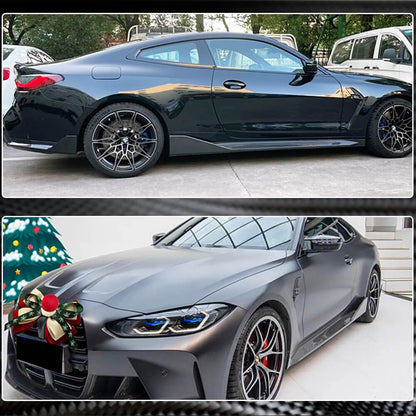 Side Skirt Extensions V2 (for G82/G83, Carbon) for BMW 4 Series G22/23/26 2020- - image 5